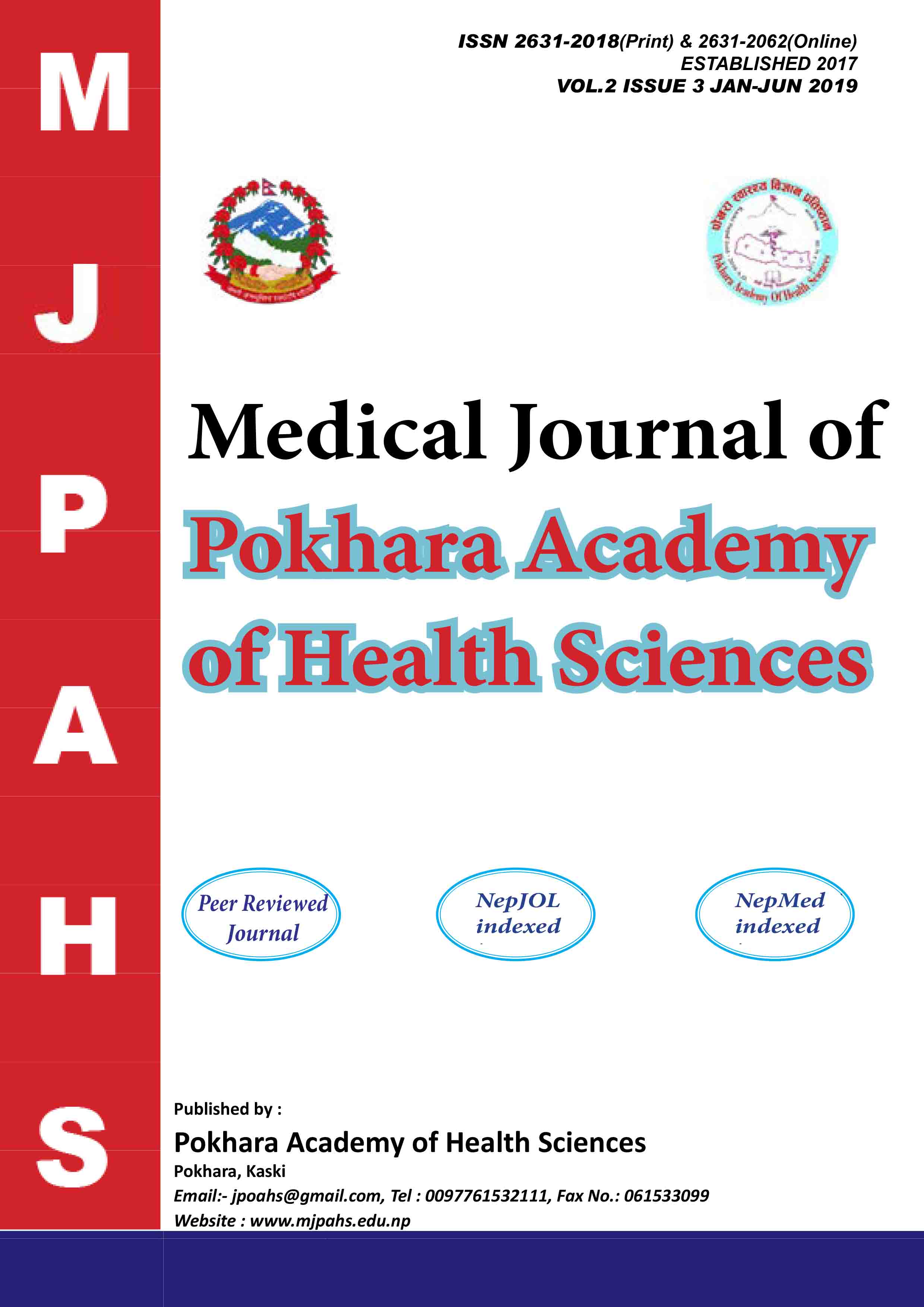 Mjpahs third Issue Publish on september 4
